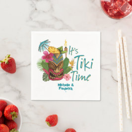 Servilleta De Papel Tiki Time Luau Summer Beach Wedding