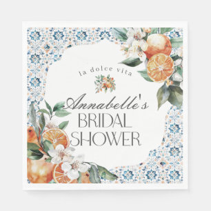 Servilleta De Papel Tile Toscana Italiano Bridal Ducha Mesa Decoración