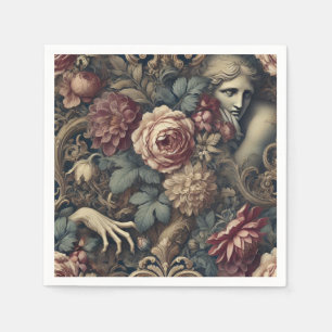 Servilleta De Papel Timelapsa - Pilar floral gótico