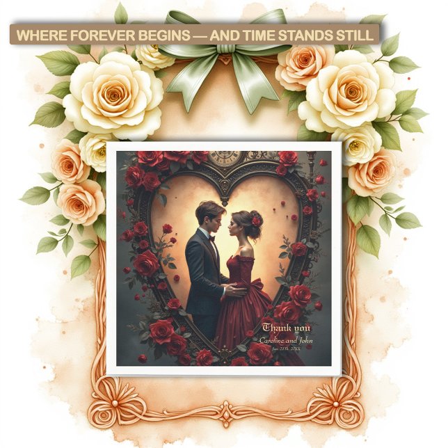 Servilleta De Papel Timeless Love –Victorian Gothic Wedding Collection (Subido por el creador)