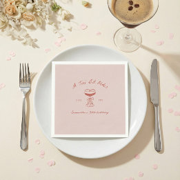 Servilleta De Papel Tini Bit Older Espresso Martini Scribble Birthday