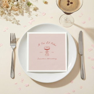 Servilleta De Papel Tini Bit Older Espresso Martini Scribble Birthday