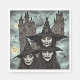 Servilleta De Papel Tinieblas Y Castillo - Papel Ropa De Almuerzo