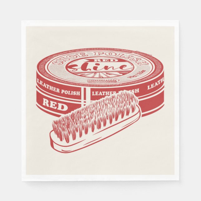 Servilleta De Papel Tinilla de esmalte de calzado rojo (Anverso)