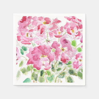 Servilleta De Papel Tinta rosa roja y toallas acuáticas