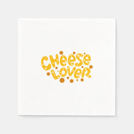 Servilleta De Papel Tipografía amarilla y Naranja del queso