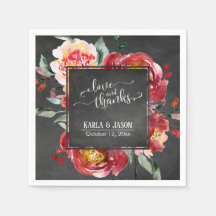 Tipografía de amor y agradecimiento Flores rojas P