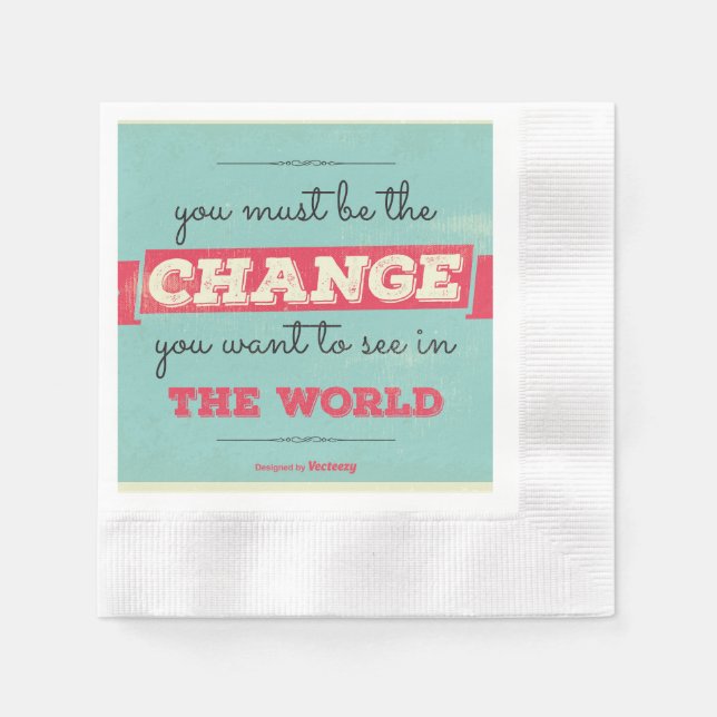 Servilleta De Papel Tipografía de época (Anverso)