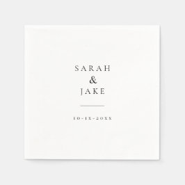 Servilleta De Papel Tipografía elegante: boda de moda moderna CLÁSICO