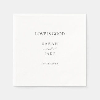 Servilleta De Papel Tipografía elegante: EL AMOR ES UN BUEN boda moder