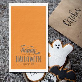 Servilleta De Papel Tipografía feliz de Halloween