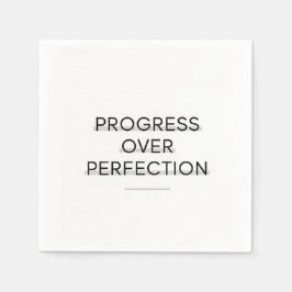 Servilleta De Papel Tipografía moderna progreso sobre texto de perfecc