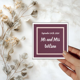 Servilleta De Papel Tipografía moderna y elegante sobre el oro Rosa mo