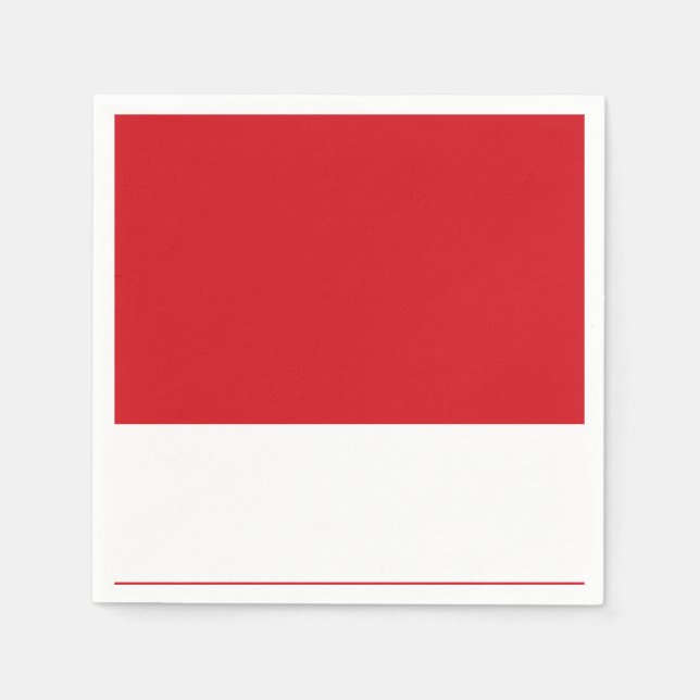 Servilleta De Papel Tirado rojo (Anverso)