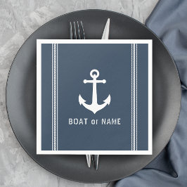 Servilleta De Papel Tiras de anclaje vintage náutica o familiar