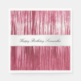 Servilleta De Papel Tiras de insel de glam rosado de bonito