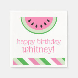 Servilleta De Papel Tiras de sandía rosa Tiras Fiestas personalizadas