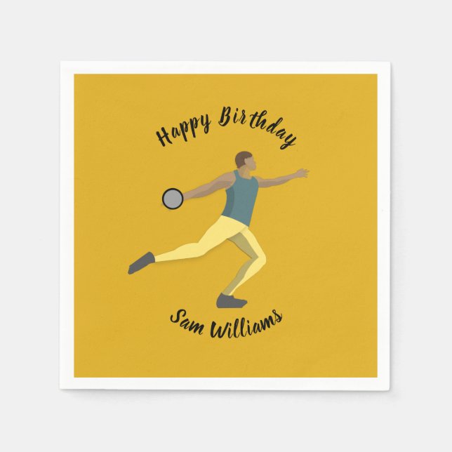 Servilleta De Papel Tiroteo de Discus (Anverso)