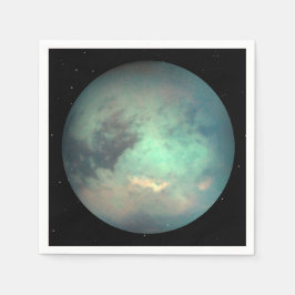 Servilleta De Papel Titán de la luna del planeta Saturno