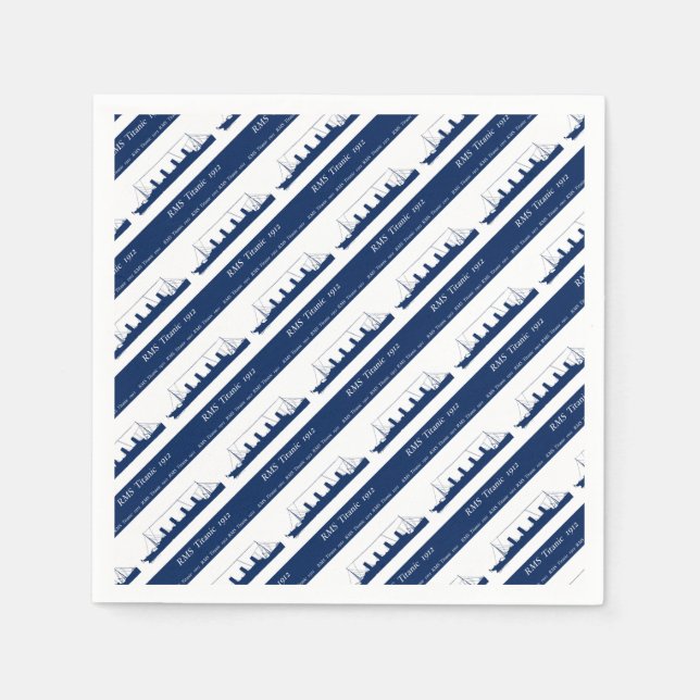 Servilleta De Papel Titanic 3 1912 (Anverso)