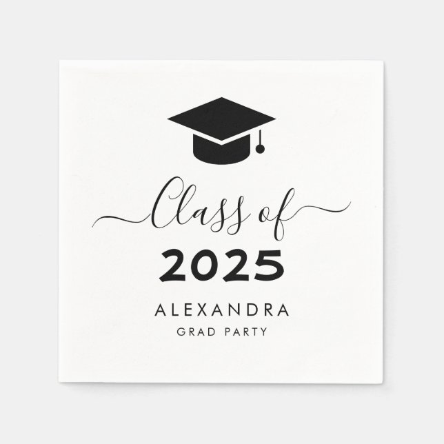 Servilleta De Papel Título de graduación 2025 (Anverso)
