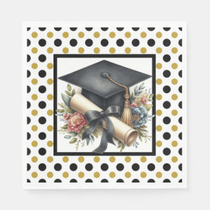 Servilleta De Papel Título De Graduación Y Diploma