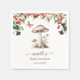 Servilleta De Papel Toadstool de Woodland & Mushroom Fall Baby Shower