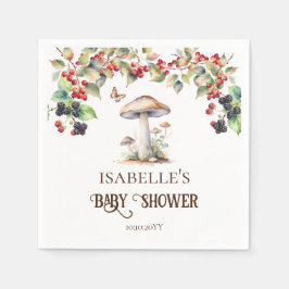 Servilleta De Papel Toadstool de Woodland & Mushroom Fall Baby Shower