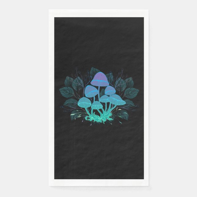 Servilleta De Papel Toadstools en Bushes (Anverso)