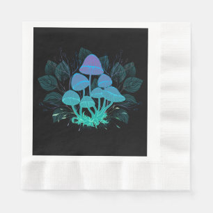Servilleta De Papel Toadstools en Bushes