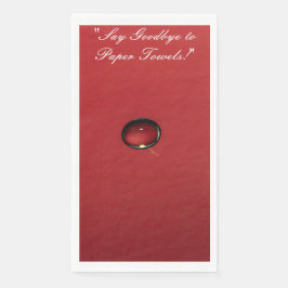 Servilleta De Papel Toalla de cocina de agua roja