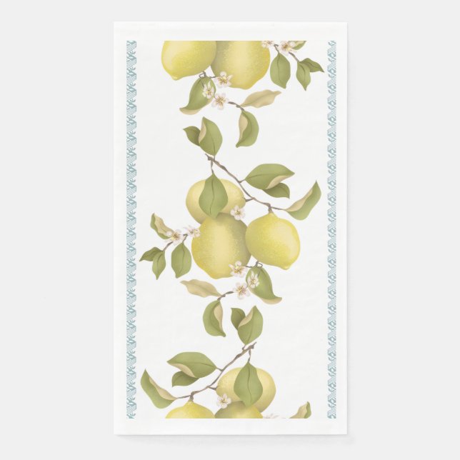 Servilleta De Papel Toalla de invitado Baile de Limón (Anverso)