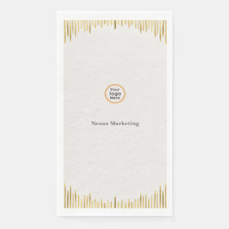 Servilleta De Papel Toalla de invitado corporativa de oro blanco Art D