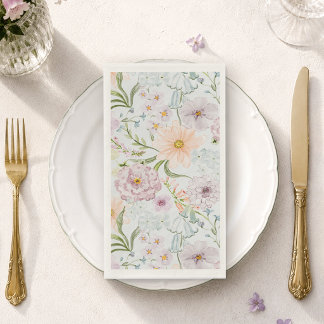 Servilleta De Papel Toalla de invitado floral de jardín de campo