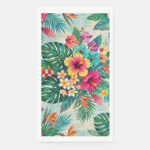 Servilleta De Papel Toalla de Invitado Tropical Flor de Aloha