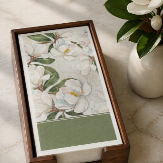 Servilleta De Papel Toalla de invitados de papel floral Magnolia