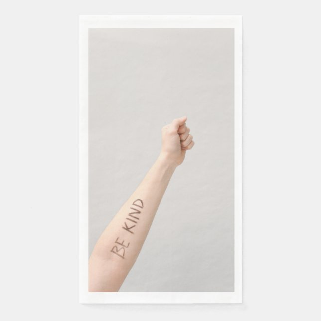 Servilleta De Papel Toalla de mensaje del brazo de ser amable (Anverso)