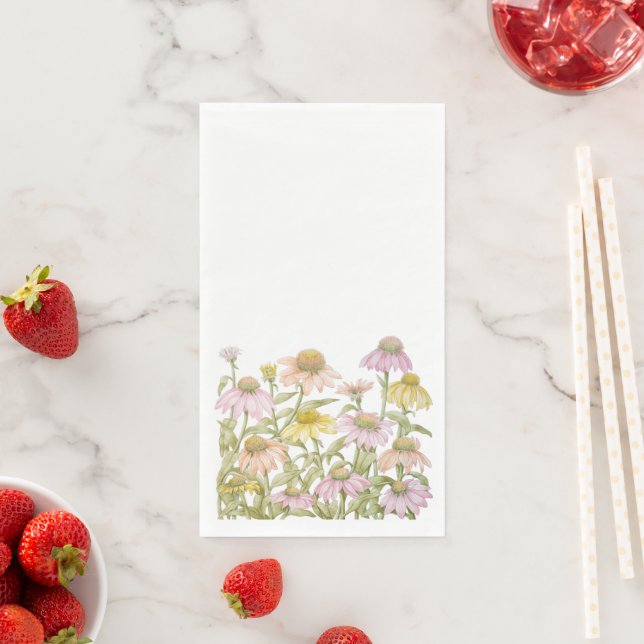 Servilleta De Papel Toalla de papel de arte botánico acuarela (In situ)