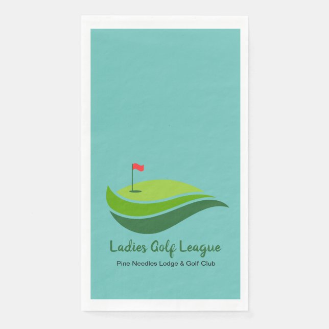 Servilleta De Papel Toalla invitada de la Liga de Golf de las Damas (Anverso)