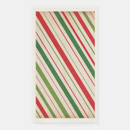Servilleta De Papel Toalla invitada de papel Candy Cane Stripe