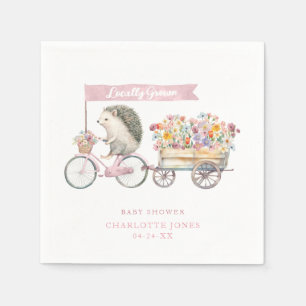 Servilleta De Papel Toallas Baby Shower de cultivo local - Floral rosa