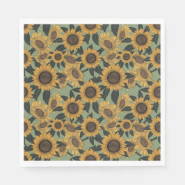 Servilleta De Papel Toallas Baby Shower Sunflower Bloom