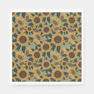 Servilleta De Papel Toallas Baby Shower Sunflower Bloom