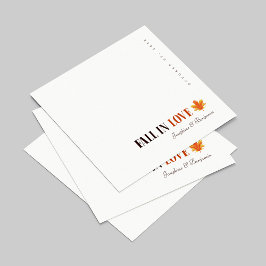 Servilleta De Papel Toallas Bodas de Elegancia de Otoño Personalizadas