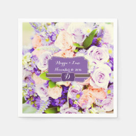 Servilleta De Papel Toallas Bodas Florales Lavendar personalizadas