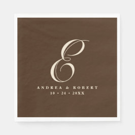 Servilleta De Papel Toallas Bodas monogramadas con nombre