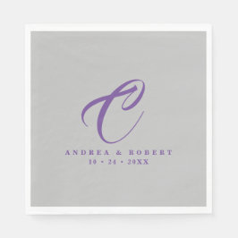 Servilleta De Papel Toallas Bodas monogramadas con nombre