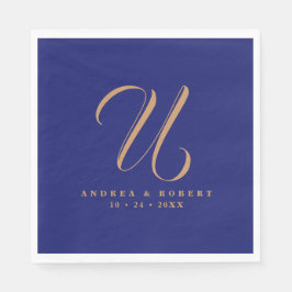 Servilleta De Papel Toallas Bodas monogramadas con nombre