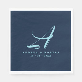 Servilleta De Papel Toallas Bodas monogramadas con nombre