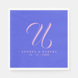 Servilleta De Papel Toallas Bodas monogramadas con nombre